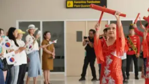 FPSL 2023, Peserta Bitung Choir Festival Tiba di Bandara Sam Ratulangi Manado