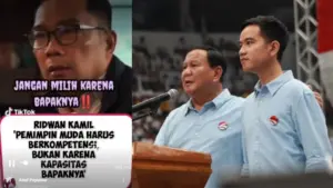Pernah Berkoar Jangan Pilih Anak Muda Dompleng Nama Bapak, Kini Ridwan Kamil Kampanyekan Prabowo – Gibran