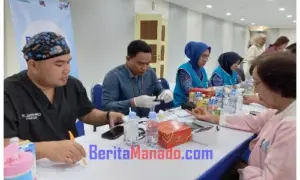Sambut HUT ke-128, BRI Manado Gelar Pemeriksaan Kesehatan Gratis untuk Pensiunan