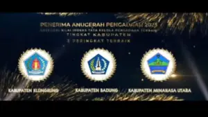 Pemkab Minut Raih Penghargaan Indeks Tata Kelola Pengadaan Terbaik se-Indonesia
