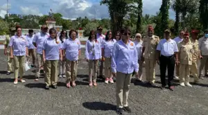 Conny Rumondor Inspektur Upacara, Gerindra Sulut Peringati Hari Pahlawan dengan Hikmat