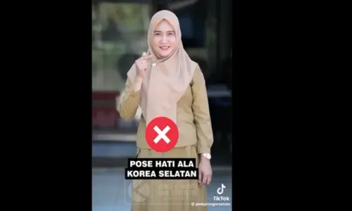 Awas! Ini Gaya Foto yang Dilarang Buat ASN di Pemilu, Pose Saranghae Salah Satunya