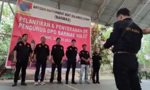 Paulus Ogi Mandagi Dilantik Ketua DPD Barmas Sulut, Jenly Kawilarang: Kita Saling Bersinergi