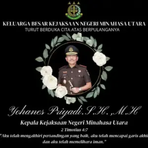 Kajari Minut Yohanes Priyadi Meninggal Dunia Usai Serangan Jantung