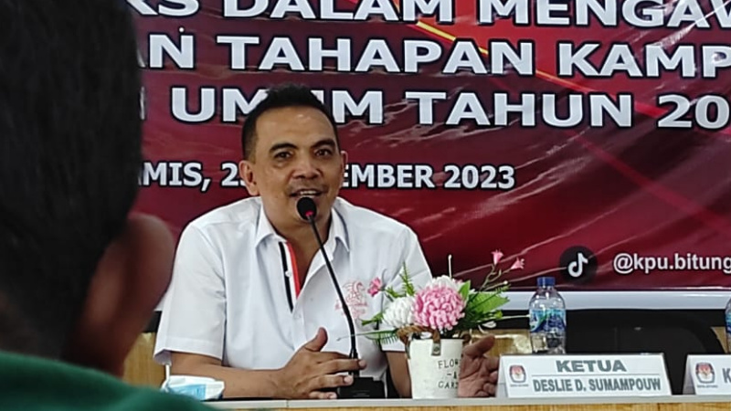 Pemilu 2024, KPU Bitung Belum Terima Pendaftaran Timnas AMIN