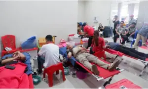 1.461 Pendonor Sumbangkan Darah di Bandara AP 1 saat Hari Pahlawan