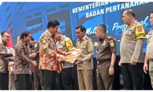 Satgas Mafia Tanah Sulut Dapat Piagam dan Pin Emas dari Menteri ATR/BPN RI