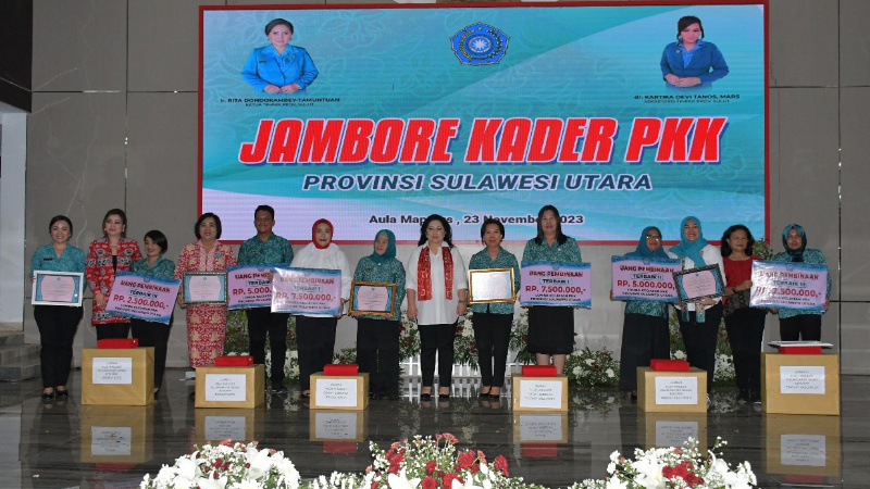 PKK Bitung Jawara Tingkat Provinsi 2023, Rita Mantiri Tangkudung Sebut Buah Kerja Malendong