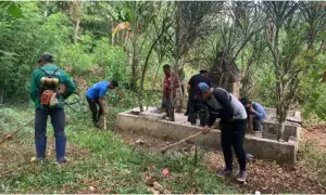 Tim Grand Luley Manado Peringati Hari Pahlawan dengan Revitalisasi Waruga Lawit Potot
