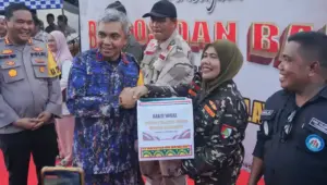 Cermin Toleransi Saat Bansos di Polresta Manado, Kapolda Sulut Pesan Banser Ikut Bantu Jaga Gereja saat Perayaan Natal