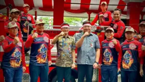 Joune Ganda – Kevin Lotulung Kukuhkan 393 Relawan Pemadam Kebakaran Minahasa Utara