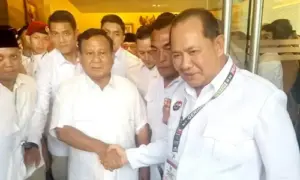 Fredy Aries Massie Sapa Prabowo Subianto di Rakornas Internal Partai Gerindra