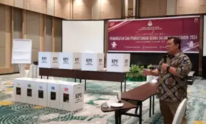 KPU Minahasa Selatan Gelar Simulasi Pungut-Hitung Suara Pemilu 2024