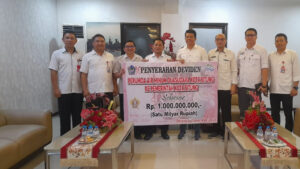 Perumda Air Minum Duasudara Ukir Sejarah, Perumda Pertama Serahkan Deviden ke Pemkot Bitung