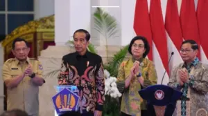 Diisukan Mundur Dari Menkeu Sri Mulyani Hadir di Istana Kepresidenan Jakarta, Ada Apa?