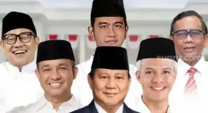 Survei Id-Insight: Prabowo-Gibran Merosot, Ganjar-Mahfud di Puncak