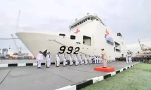 Bawa Bantuan Kemanusiaan, Menhan Prabowo Subianto Lepas Kapal Rumah Sakit TNI ke Palestina