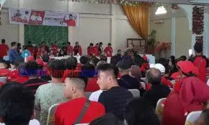Ribuan Kader, Simpatisan dan Relawan Sambut Kedatangan Wenny Lumentut di Minsel