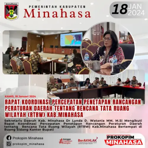 Ikuti Rakor RTRW, Sekda Lynda Watania Sampaikan Hal Ini