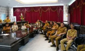 Bupati Franky Donny Wongkar Ikut Rakor Pengendalian Inflasi Tahun 2024 dengan Kemendagri Secara Virtual