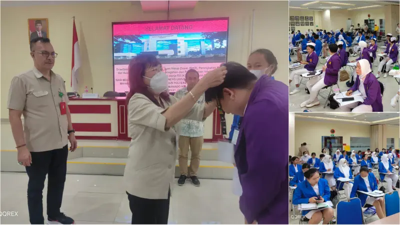Begini Pesan Dirut Ivonne Rotty di Diklat Mahasiswa Poltekkes Manado dan Ners Unklab Minut