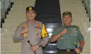 Makin Solid dan Bersinergi, Danrem 131/Santiago Terima Kunjungan Kapolda Sulut