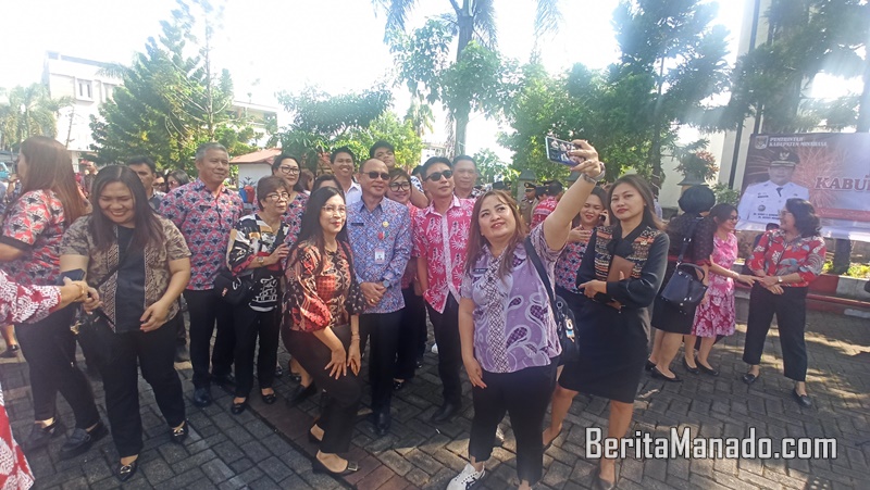 Apel Kerja Awal Tahun 2024 Pemkab Minahasa, Jemmy Kumendong Ajak ASN Perkuat Motivasi Kerja