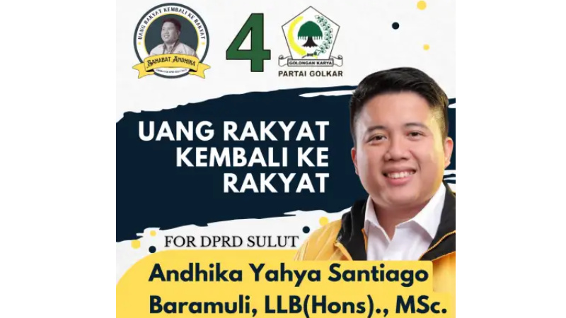 Andhika Baramuli Caleg Muda yang Layak Didukung ke DPRD Sulut
