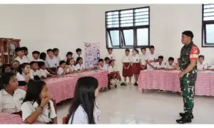 TNI Masuk Sekolah Lewat Army Go To School Kodim Manado, Perkuat Nasionalisme Siswa