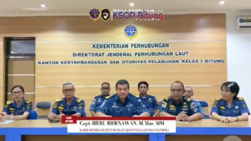 KSOP Bitung Nyatakan Tujuan Pelayaran LCT Bora V ke Pelabuhan Manado