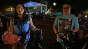Hillary Lasut – Billy Lombok Pimpin ‘Pasukan Biru’ Bersihkan Lapangan KONI