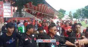 Lautan Manusia Mulai Penuhi Lapangan Sario Manado, Lokasi Hajatan Rakyat Ganjar-Mahfud