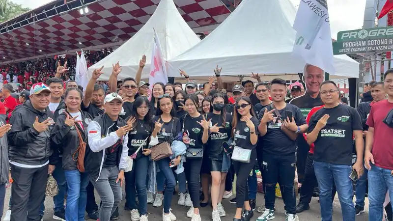 Progresif Sulut di Hajatan Rakyat Ganjar-Mahfud: Turut Layani Warga dengan Berbagi