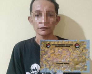 Alamak! Pria ini Nekat Edarkan Obat Terlarang Dekat Markas Polisi di Manado, Endingnya Auto Diringkus