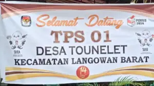 Hasil Perhitungan Pilpres TPS 01 Desa Tounelet, Prabowo – Gibran Menang 89,5 Persen