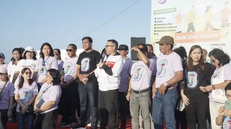 GMIM Betani Sindulang-Singkil Semarak Sambut Hari Raya Gerejani, Gelar Jalan Sehat dan Pengobatan Gratis