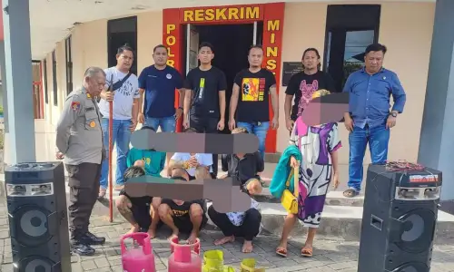 7 Tersangka Kasus Pencurian Diamankan Polisi di Kota Bitung