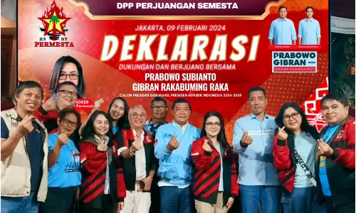 Miliki Latar Belakang Perjuangan yang Sama, Perkumpulan Permesta Deklarasikan Dukungan untuk Prabowo Subianto