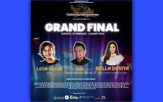 Ajang Spektakuler Grand Final Talenta Culture Nusantara Digelar di Jakarta