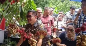 Kamis Manis, Joune Ganda Cicipi Buah Segar di Festival Buah Desa Batu