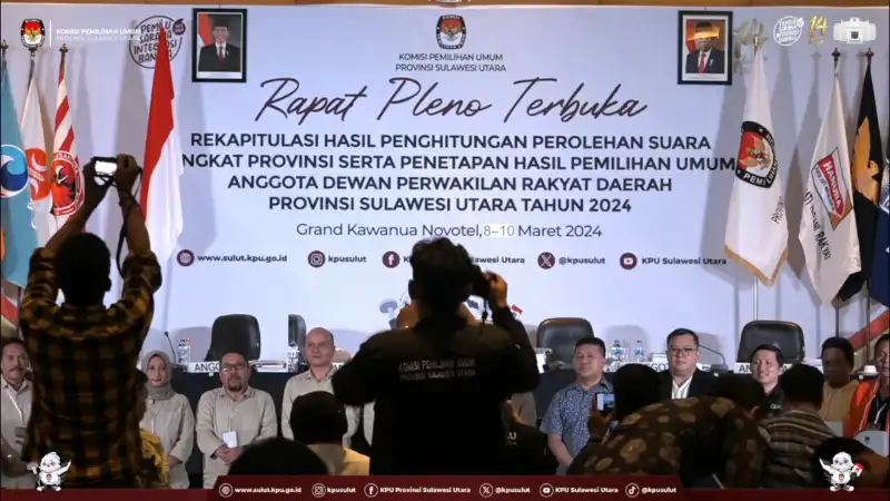 PDIP Rajai Gedung Cengkih, Ini 45 Calon Anggota DPRD Sulut Terpilih Periode 2024-2029