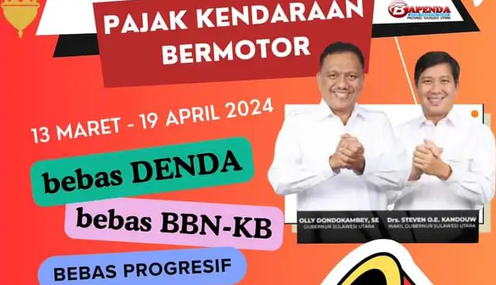 Spesial Paskah dan Ramadan, Olly Dondokambey - Steven Kandouw Beri Hadiah Keringanan Pajak Ranmor