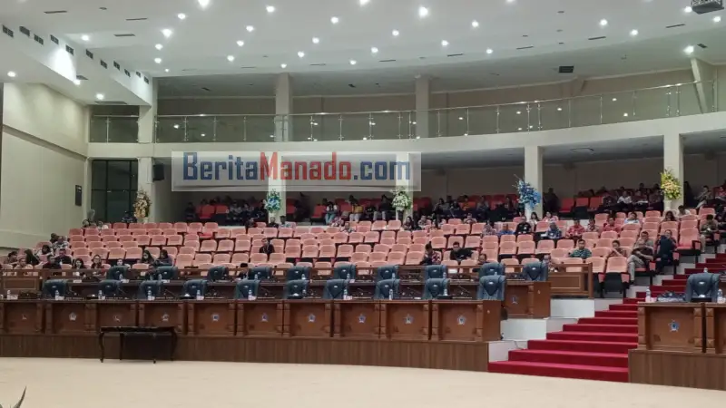 Wah! 42 Kursi DPRD Sulut Kosong Saat Paripurna Pergantian Antar Waktu