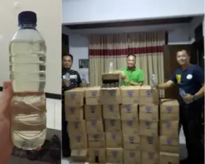 Peredaran Gelap Cap Tikus dari Manado Menuju Luar Daerah Digagalkan Satres Narkoba Manado