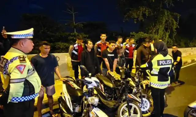 Marak Aksi Balap Liar pada Bulan Ramadan, Lima Motor Diamankan Polisi di Manado