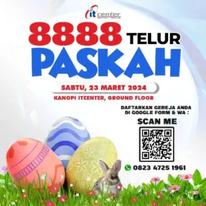 Daftar Segera! Dapatkan Telur Paskah Gratis dari itCenter Manado