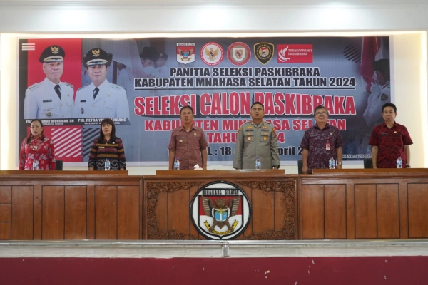 Buka Seleksi Calon Paskibraka Minsel 2024, Bupati Franky Wongkar Ingatkan Hal Penting Ini