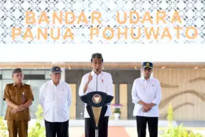 Presiden Jokowi Resmikan Bandara Panua Pohuwato di Gorontalo Senilai Rp437 miliar