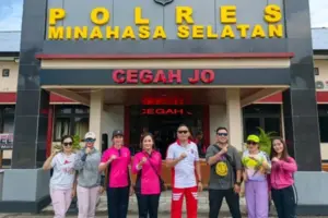 Perkuat Solidaritas dan Kekeluargaan, Polres Minsel Gelar Olahraga Bersama