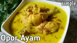 Hari Raya Lebaran Identik Juga Opor Ayam Santan Kara, Begini Cara Membuatnya 